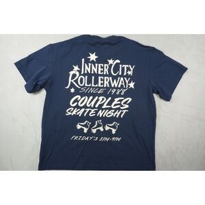 Honor The Gift Shirt Mens Medium Inner City Rollerway Pocket Tee Navy Blue Skate